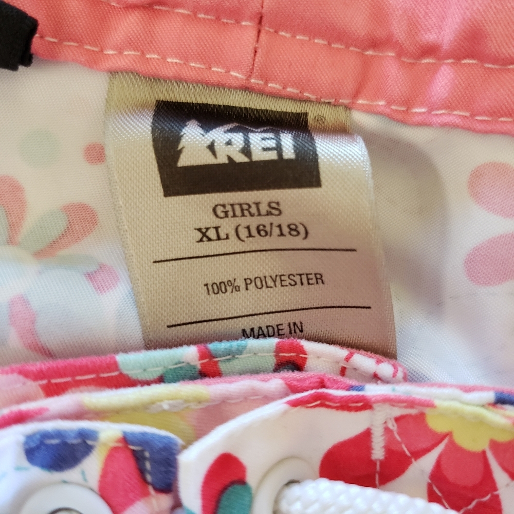 Girl's REI Floral Bermuda Board Shorts - Picture 6 of 7